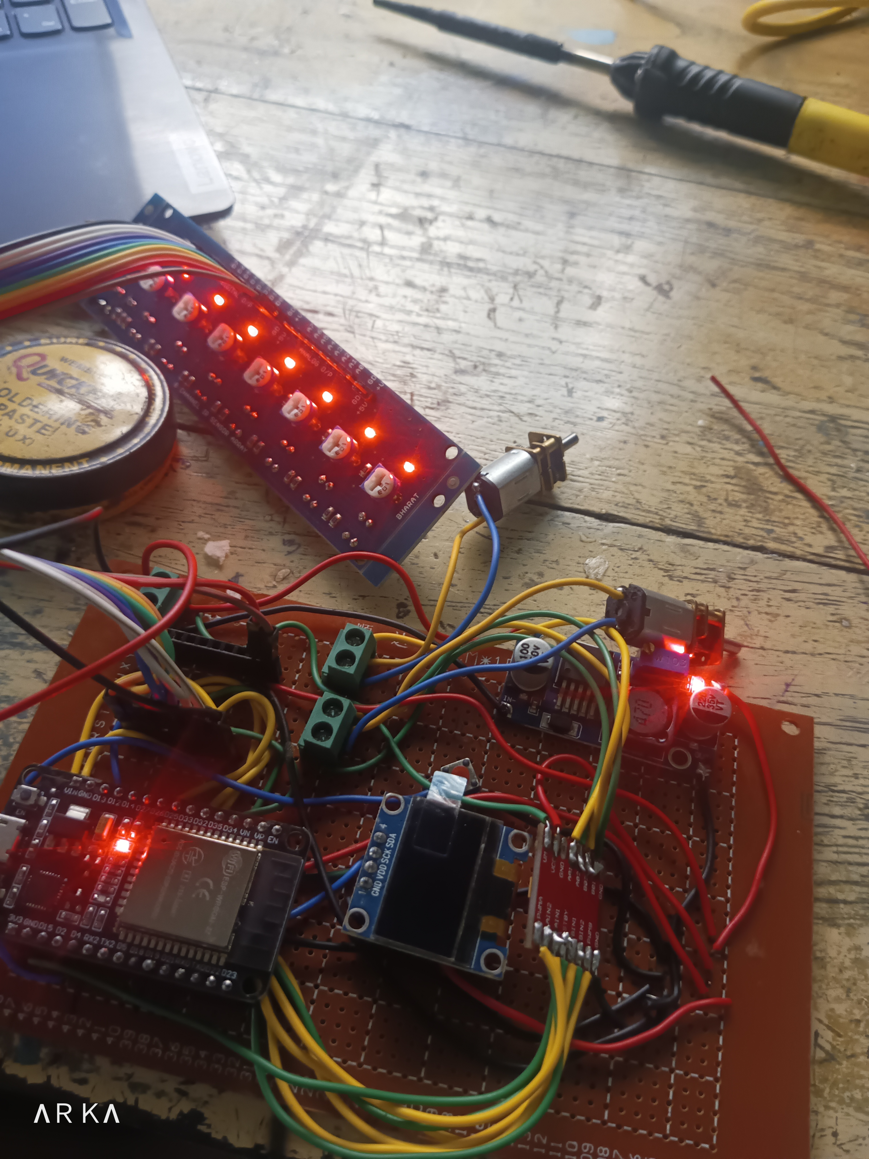 Line Follower on track